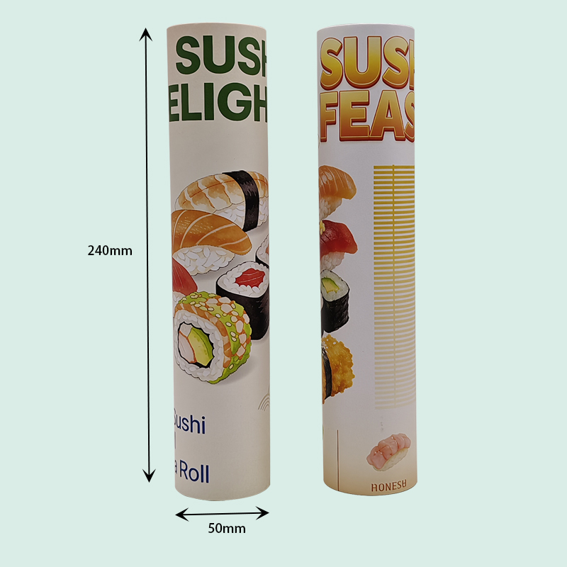 Custom Food-Grade Cylindrical Paper Boxes with Aluminum Foil Lining 2