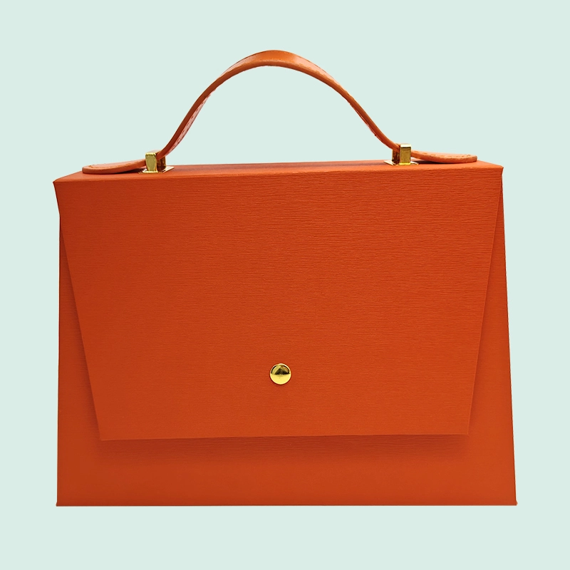 Orange Luxury Gift Folding Box Customized  Different Color Magnetic Boxes from IPACK 1