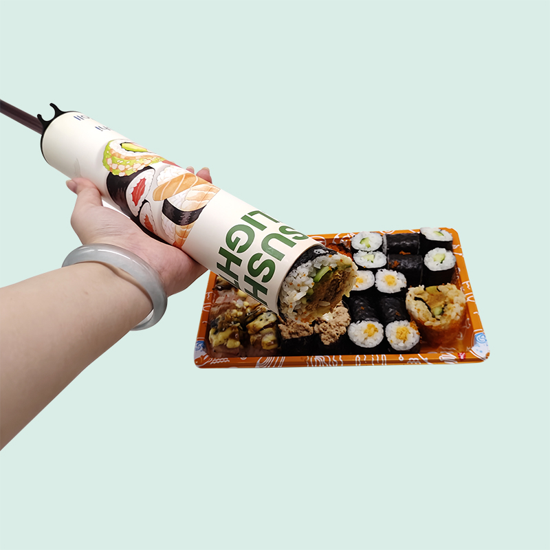 Tubo de sushi popular Push Pop, tubo de sushi personalizable para su negocio. 3