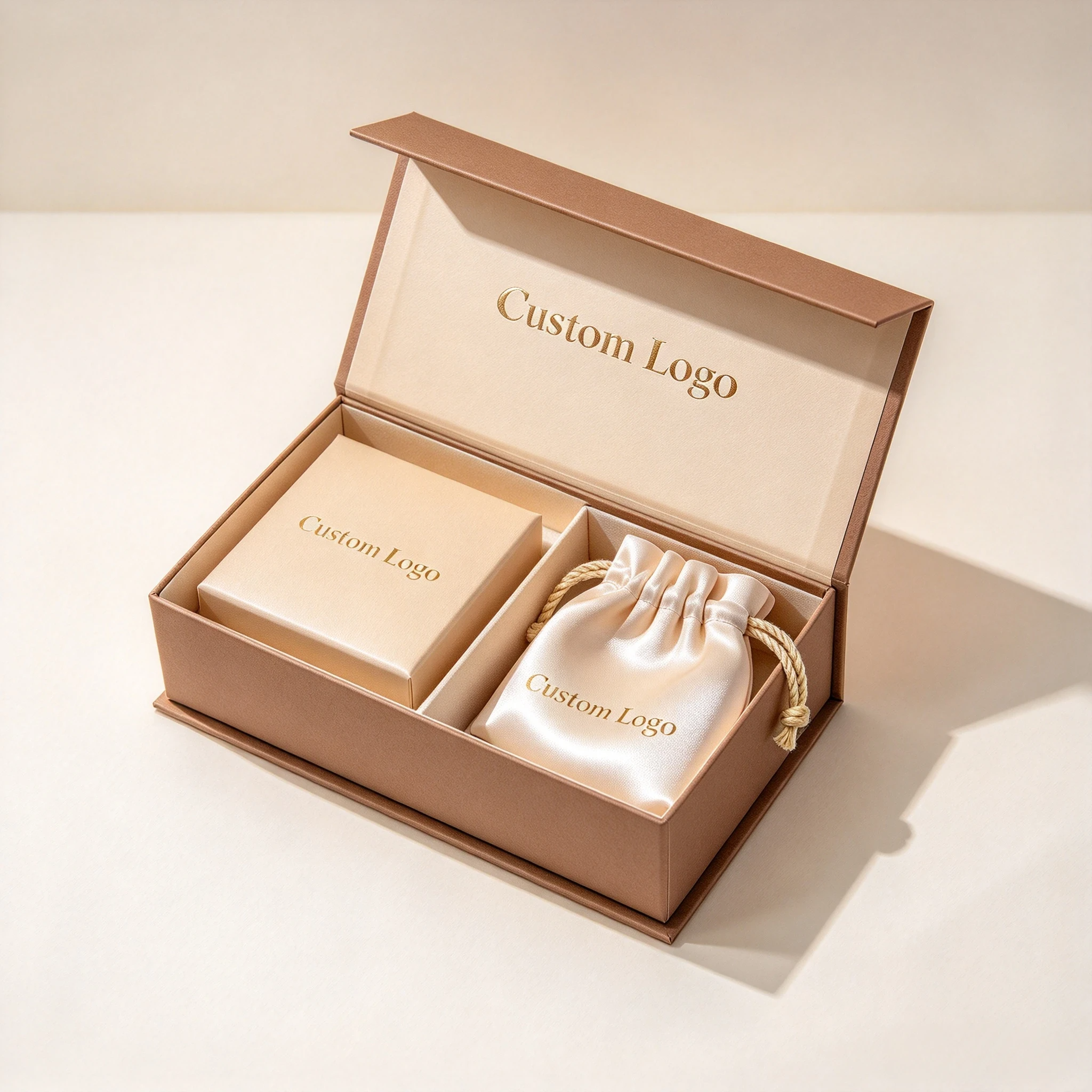 Luxury Magnetic Closure Jewelry & Perfume Gift Box for Necklace Earring Custom Packaging 2
