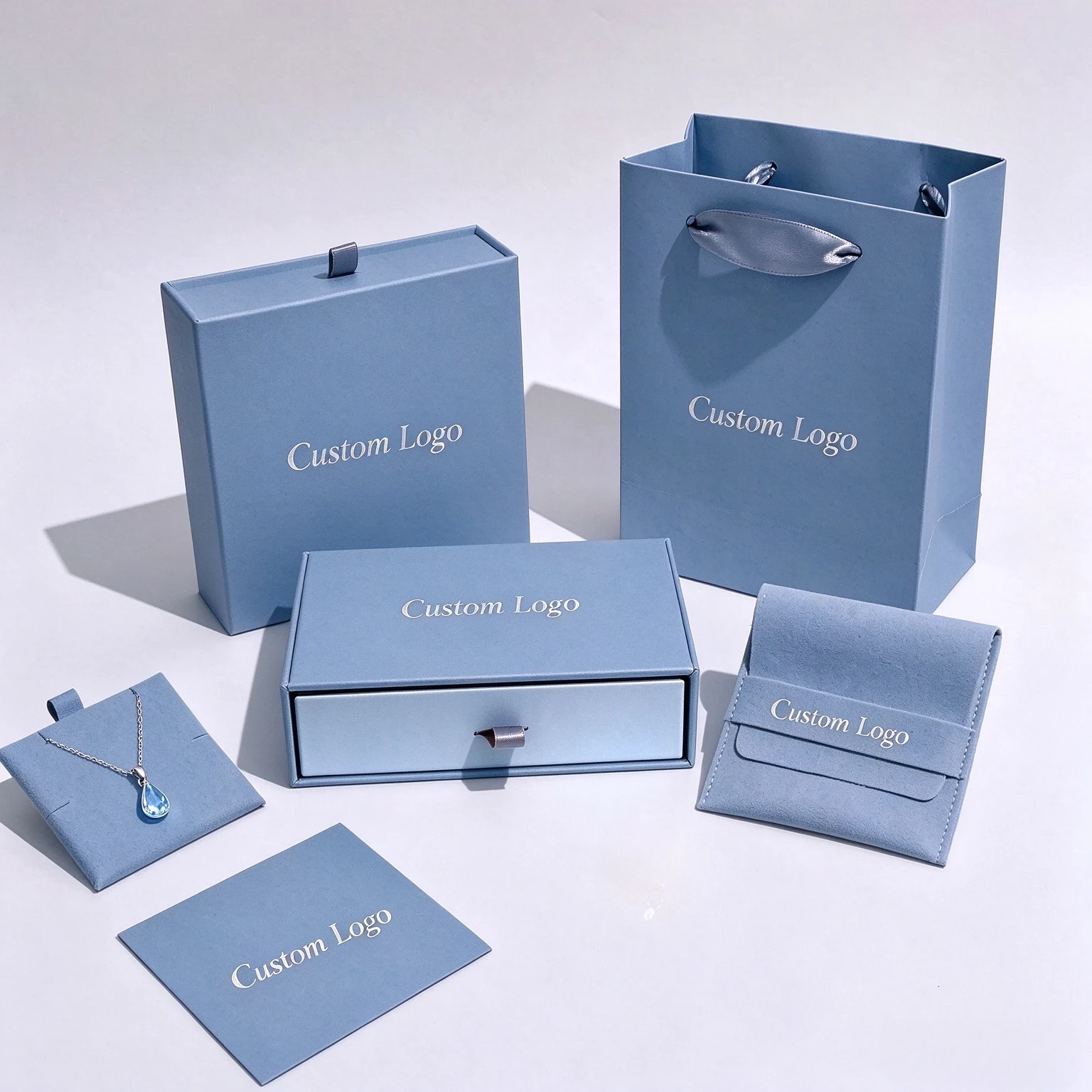 Customized FSC Drawer Paper Jewelry Box, Personalized for Necklace Earring Bracelet Ring 2