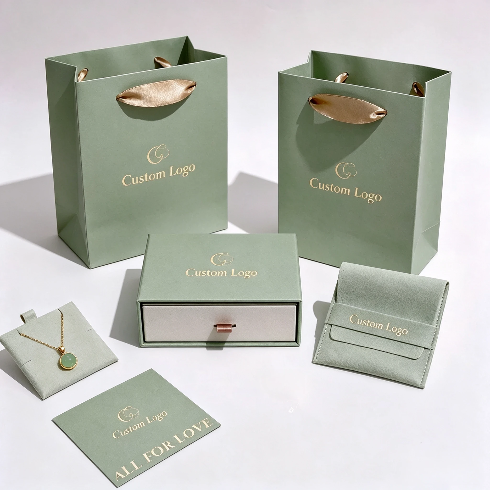 Customized FSC Drawer Paper Jewelry Box, Personalized for Necklace Earring Bracelet Ring 3