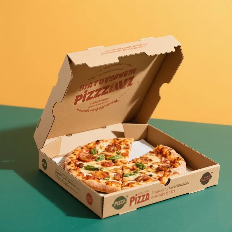 Custom Printed Corrugated Cardboard Airplane Box For Pizza Express Packaging 1