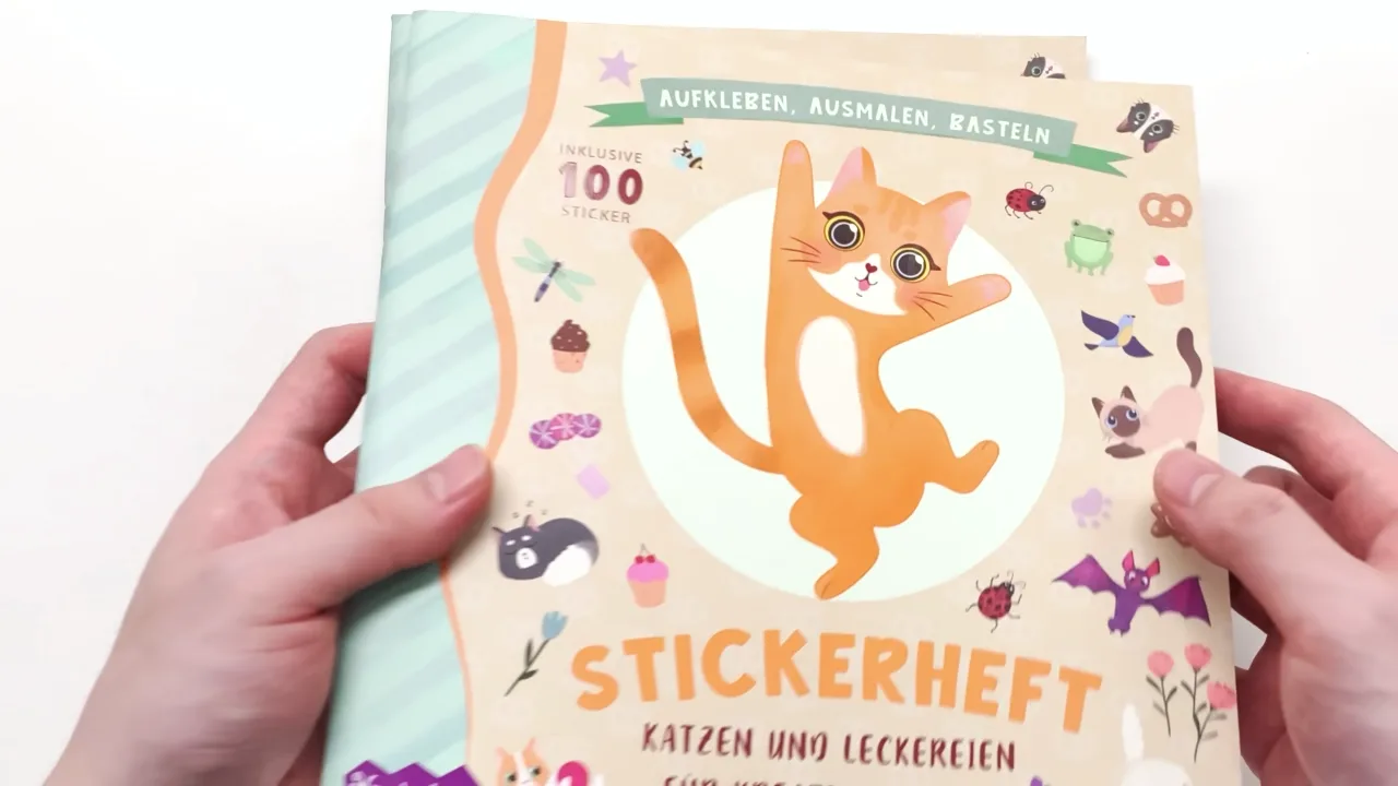 UV - Process Softcover Colored Sticker Book with Saddle Stitching 1