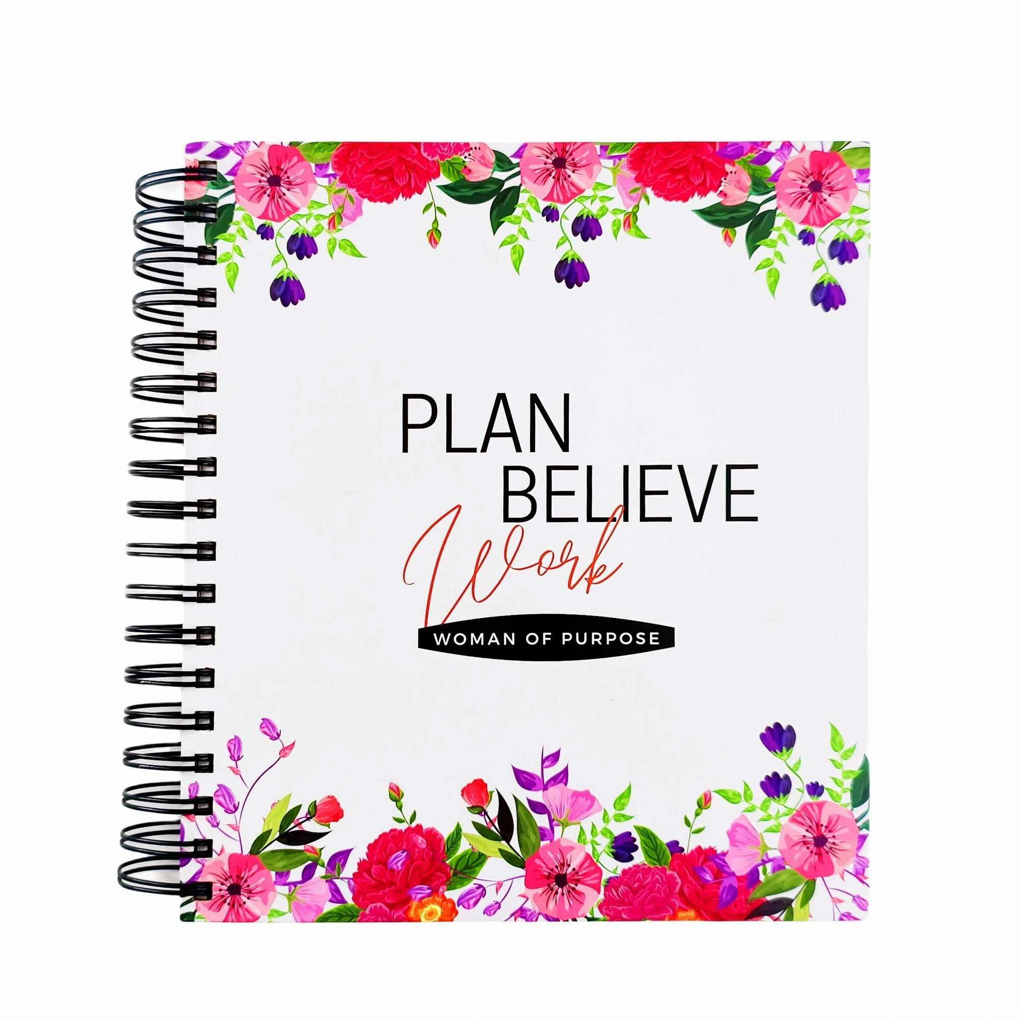 Customized logo design spiral art printed hardcover notebook, spiral planner, office diary notebook 1