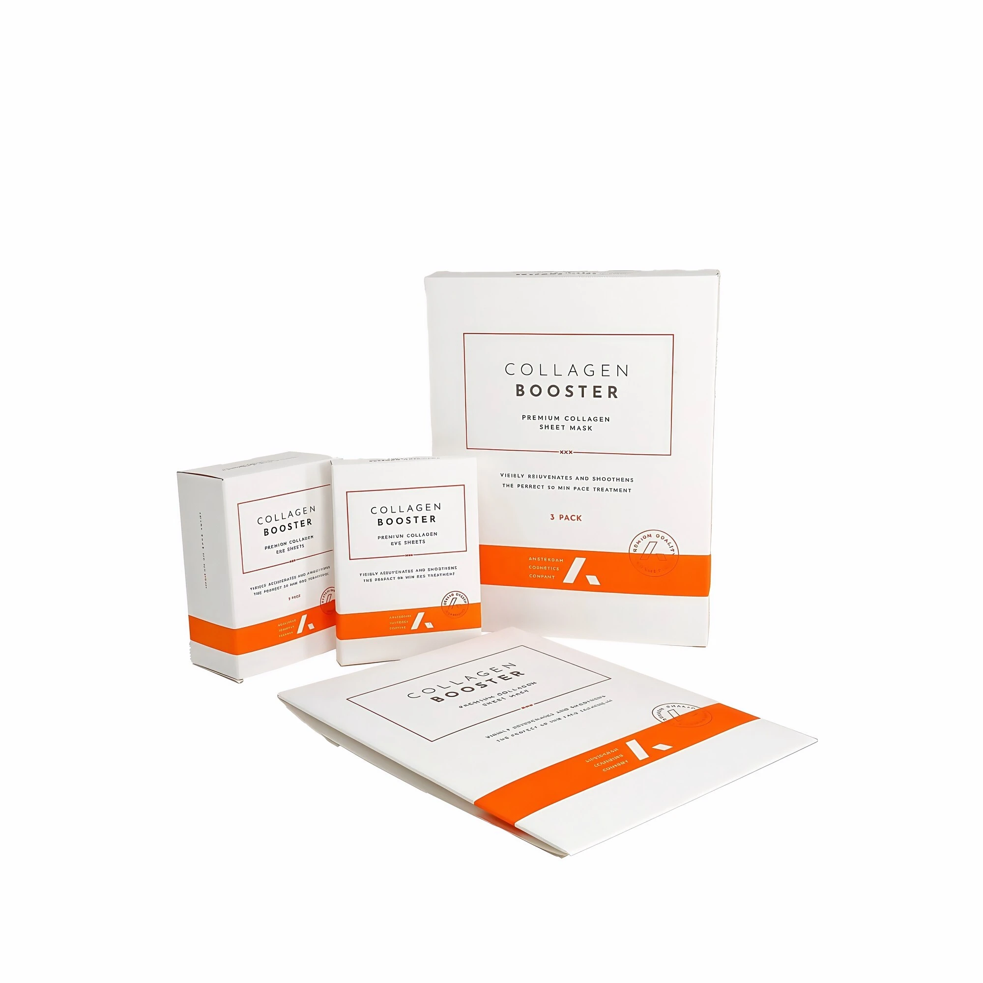 Customized simple and high-quality folding packaging boxes for facial masks 1