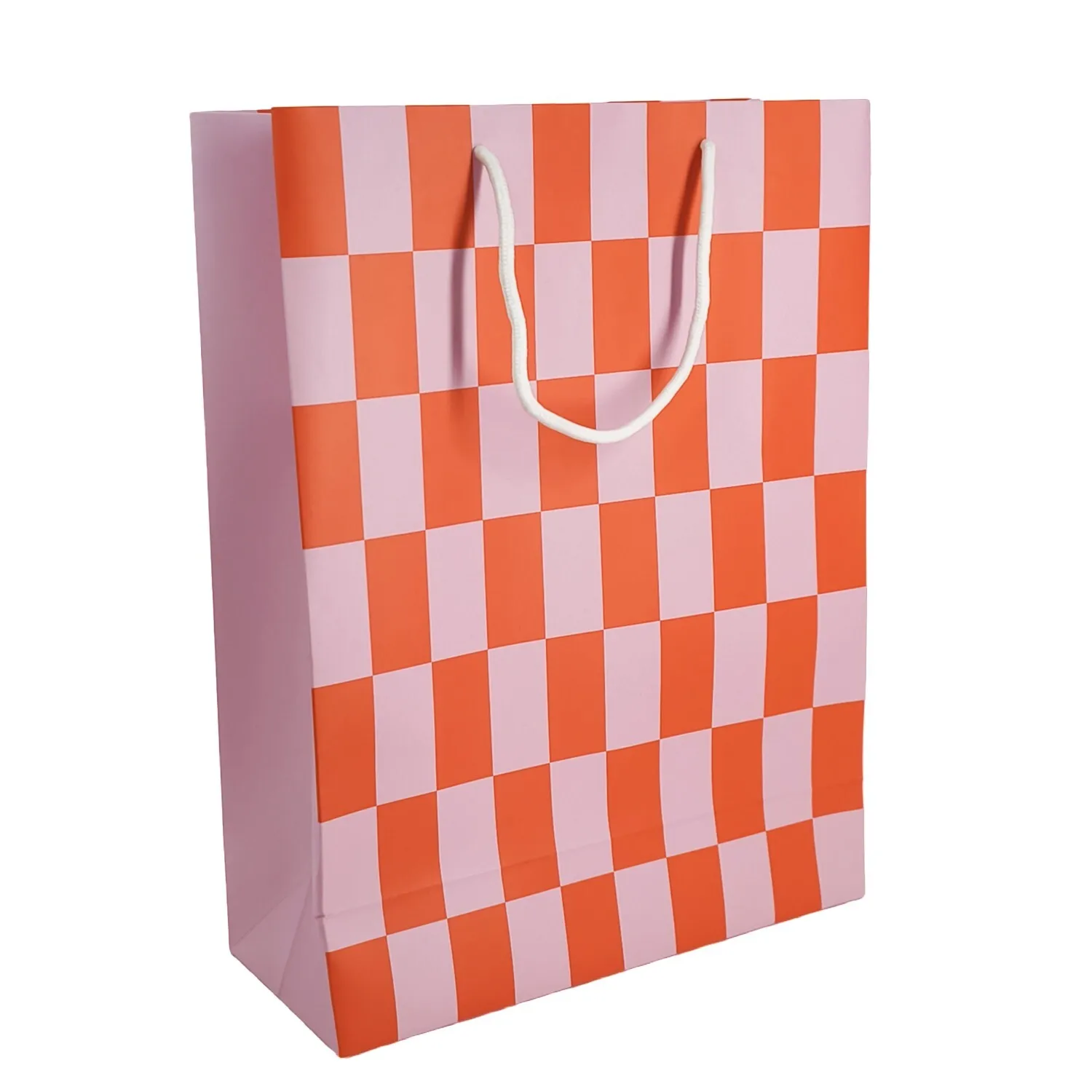 Custom printed color-printed grid paper bags 1