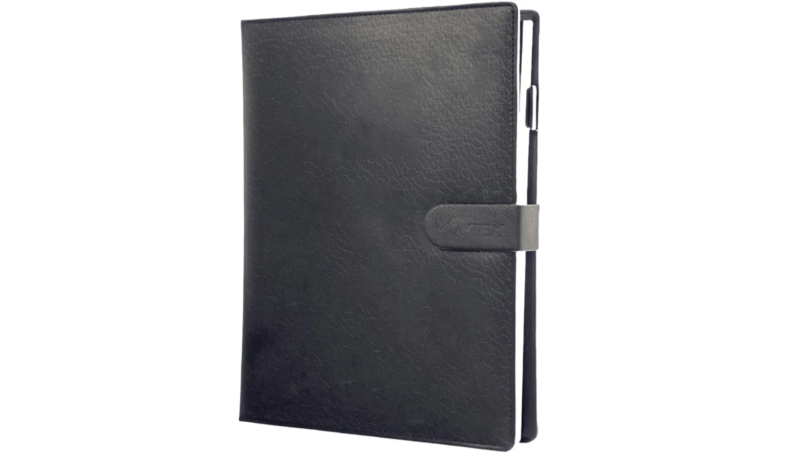 Custom Debossed Logo Printed Black Leather Hardcover Notebook Business Journal Branded Notebook Printing 1