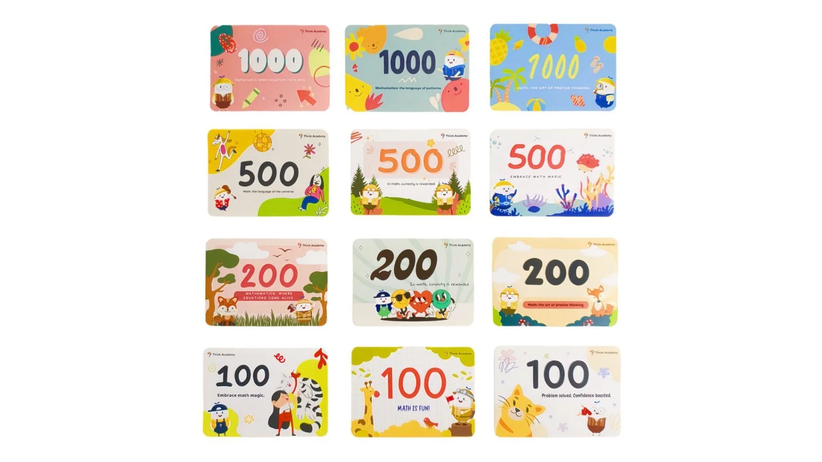 Ensemble de cartes de récompense personnalisées pour enfants 1