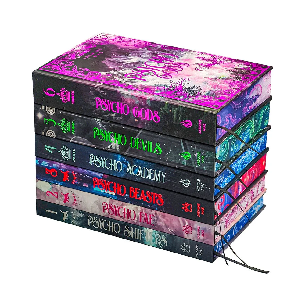 Custom Special Edition Books Printing Sprayed Edges Hardback Gold Foil 1