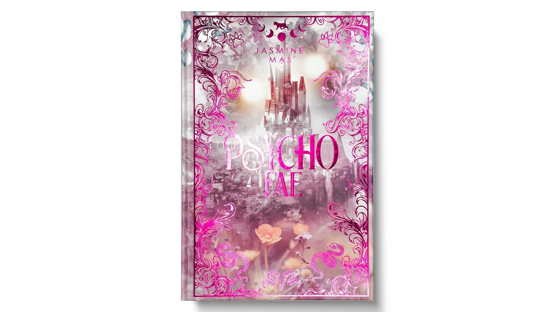 Impression personnalisée de livres à couverture rigide avec tranches peintes et dorure à chaud rose. 1