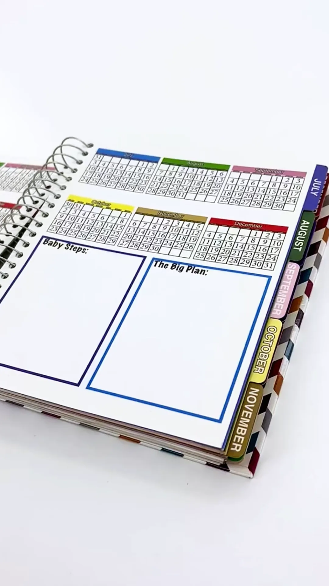 Custom Printed Hardcover Journal Spiral Planner Notebook Diary 1