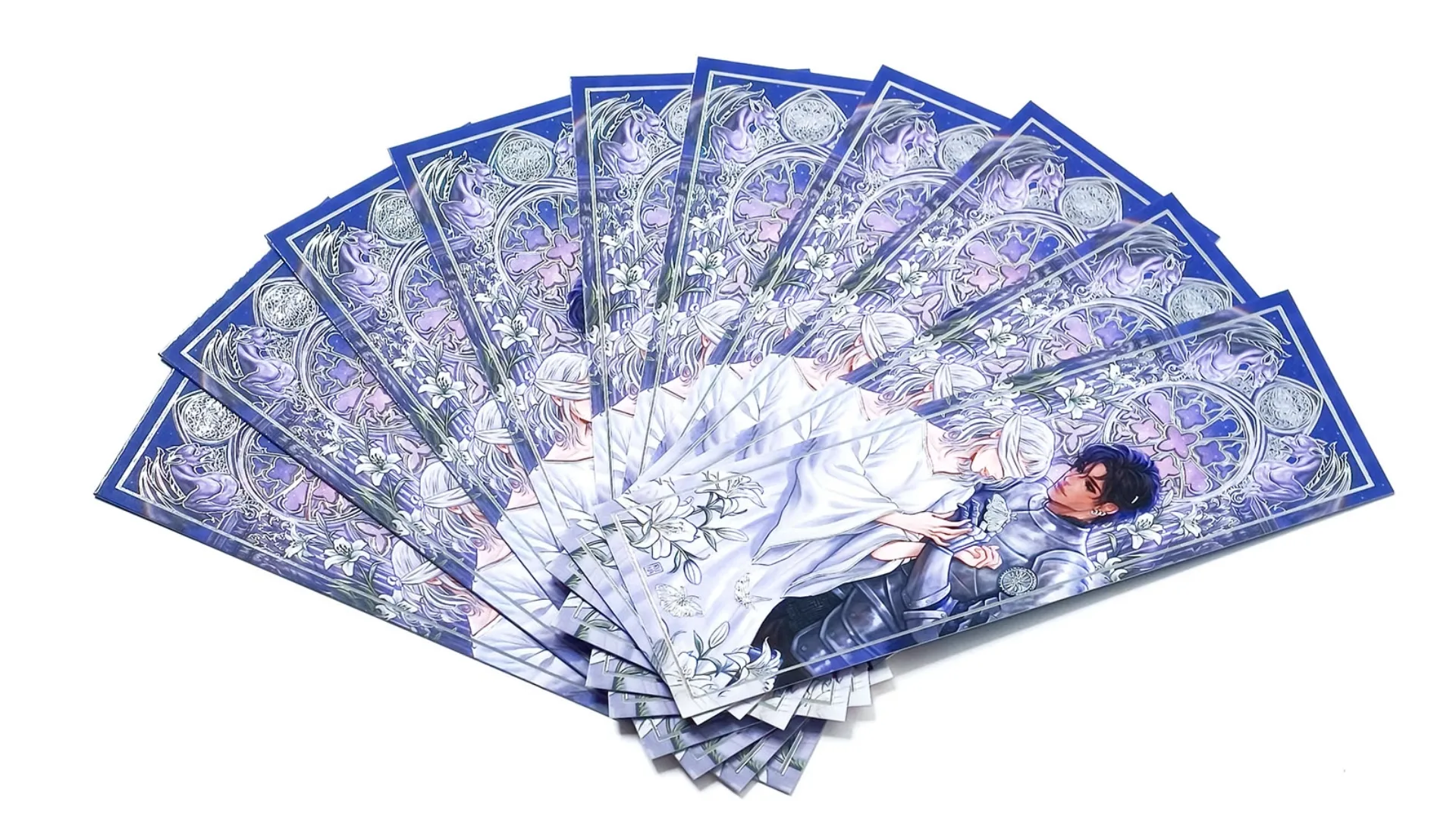 Xinghe Printing Custom Printing Elegant Bookmark Purple Stamping 1