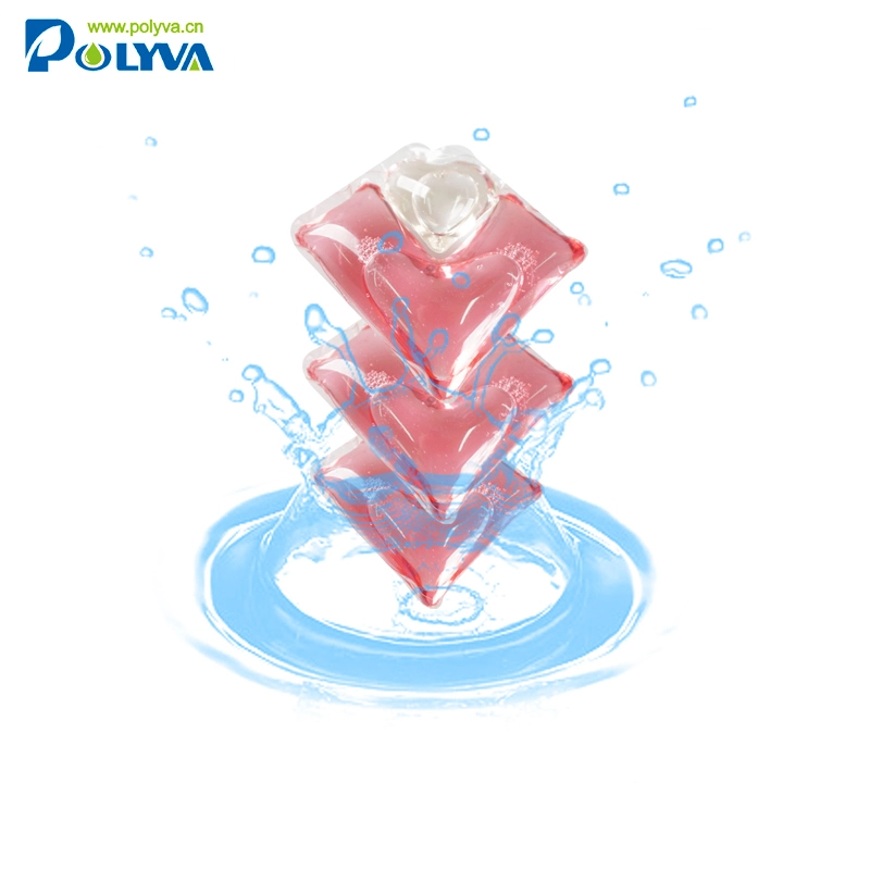 PolyvaHighly sterilized colorful lasting fragrance laundry detergent capsules perfume pods for washing clothes 1