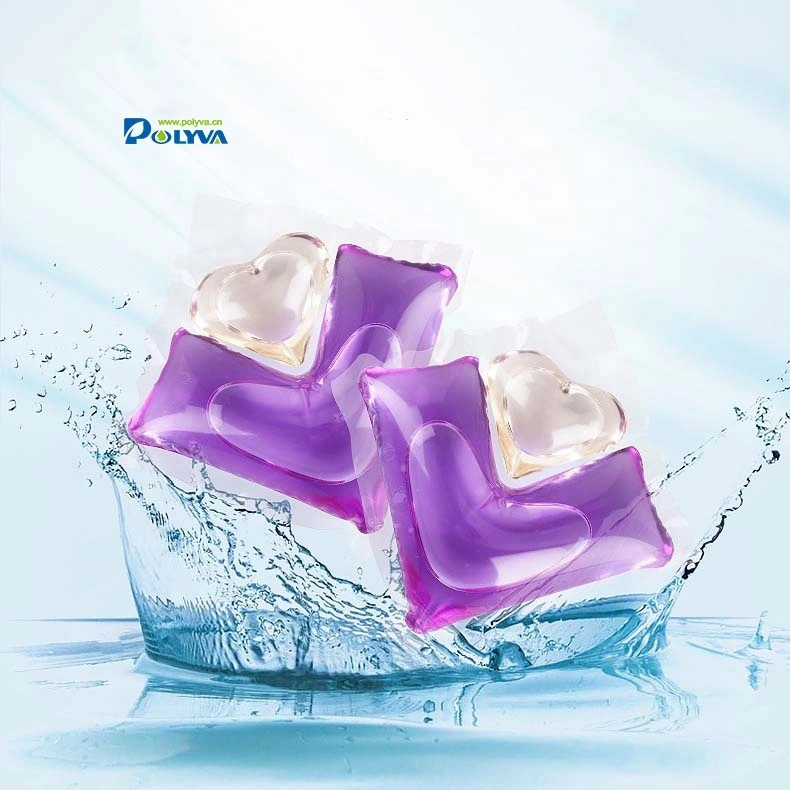 15g Surfactant Natural Laundry Detergent PodsHigh Quality Fragrance double chamber washing laundry detergent capsules 1