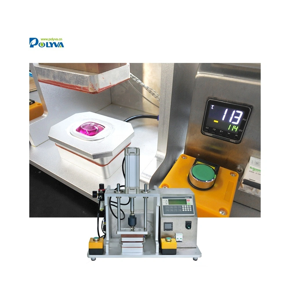 Polyva efficient replaceable sample making machine for laundry pods 1