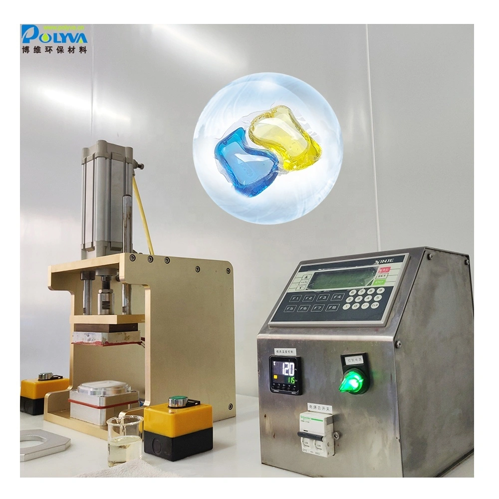 Polyva replaceable sample making machine for laundry pods 1