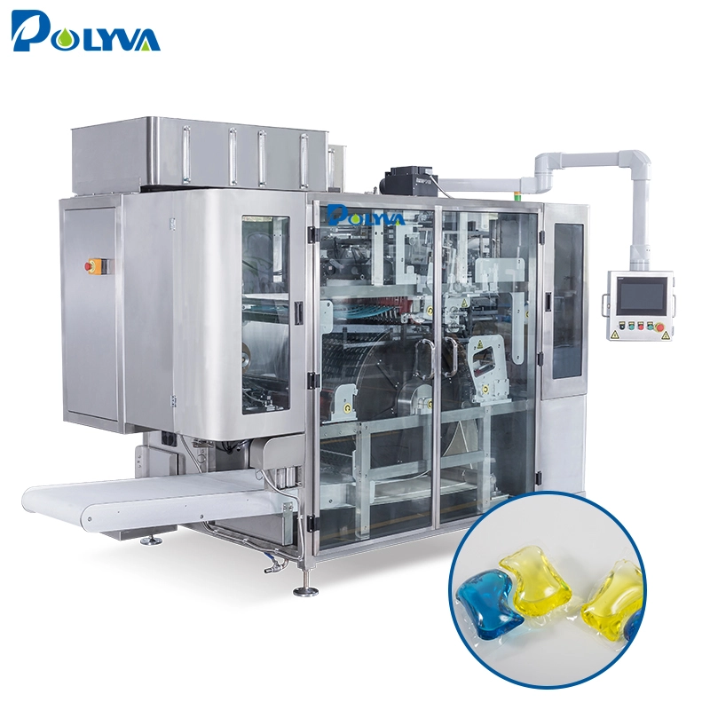 Automatic water dissolving plastic film liquid detergent pods automatic liquid packaging machine 1