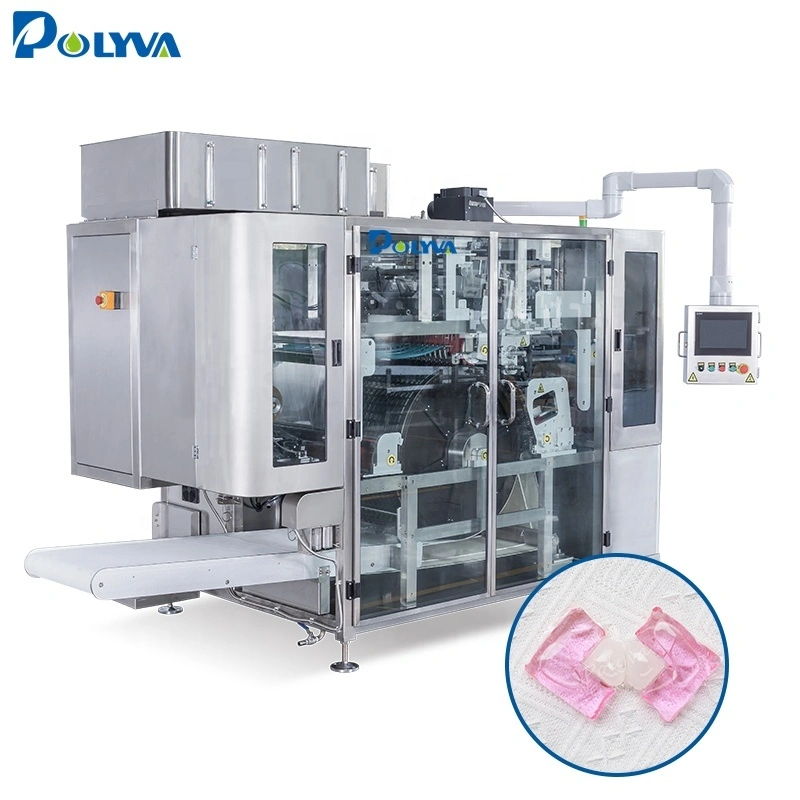 Polyva machine China economic accurate washing laundry detergent pods machine liquid pods detergent production machine 1