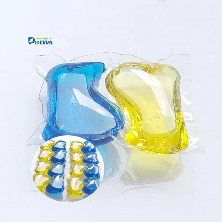 2 in 1 yellow and blue water soluble laundry pods 1