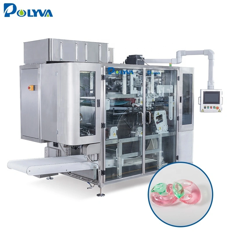 China high speed pva water soluble dishwasher laundry detergent pods cleaning capsules filling packing machine 1