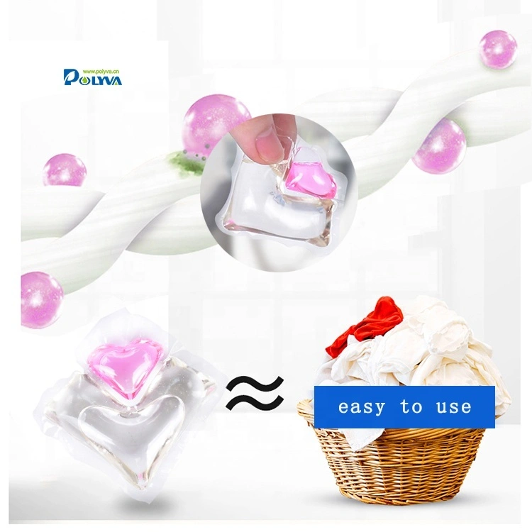2 in 1 pink heart shape laundry pods 1