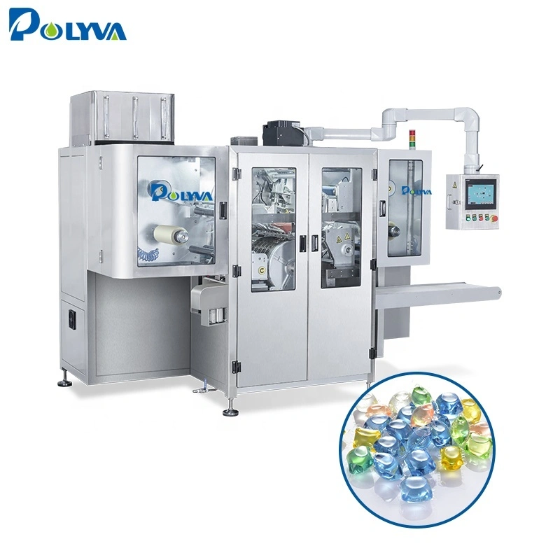 POLYVA PDA high speed automatic laundry detergent powder/ liquid pods/dose packing machine 1