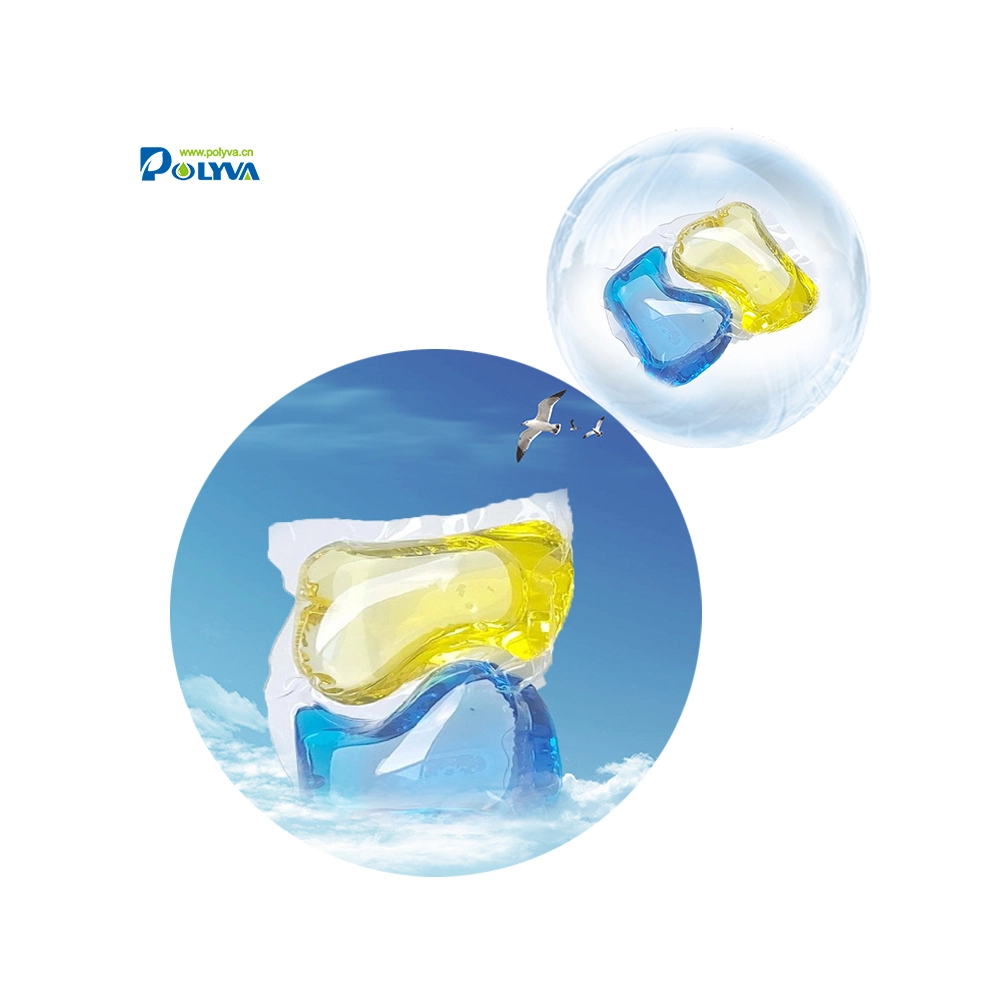 China OEM 8-30g liquid laundry detergent pods with pva packaging film 1
