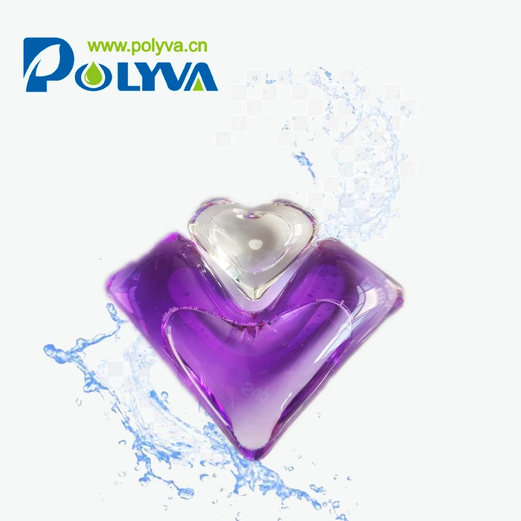 Polyva 2 in 1 water soluble film laundry detergent liquid pod laundry gel capsule washing ball 1