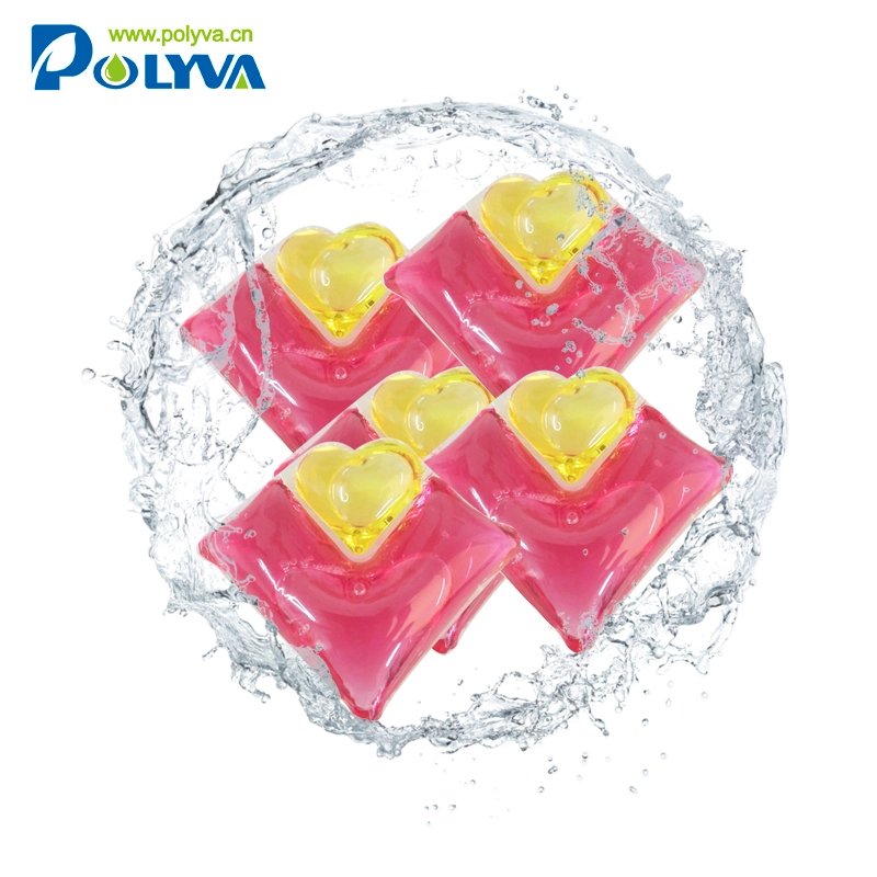 Polyva 2in1new hand carved soap flowers high density liquid laundry detergent powder capsule 1