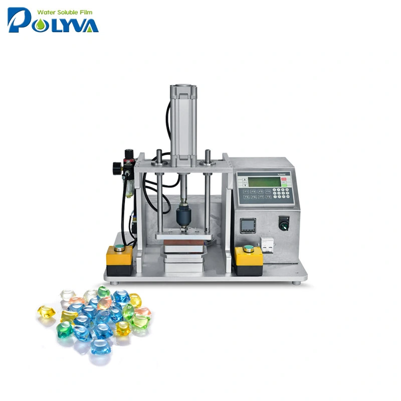 lab scale water soluble capsules laundry detergent pods sample making machine 1