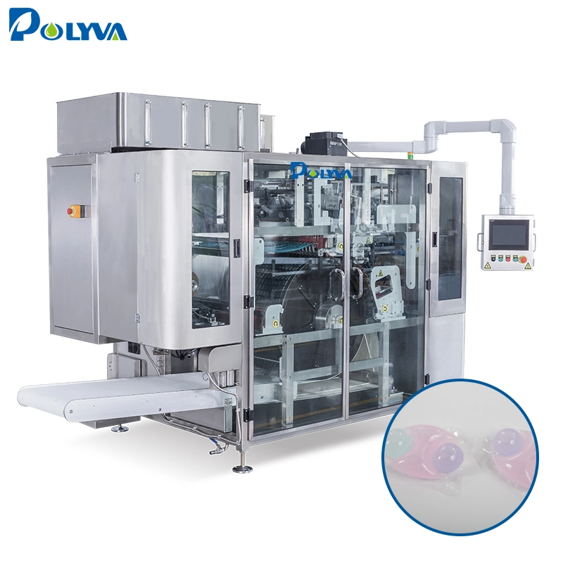 Polyva water soluble film packaging filling machine laundry detergent washing powder packing machine 1