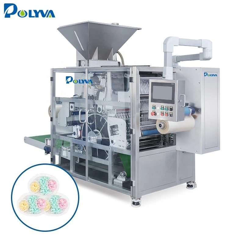 dual chamber 2 in 1 laundry detergent pods liquid detergent capsules packing machine 1