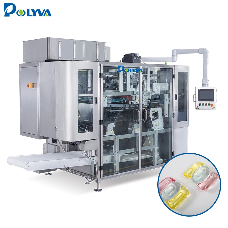 Foshan POLYVA Water Soluble Packing High Efficiency Liquid Pods Automatic Pouch Packing Machine 1