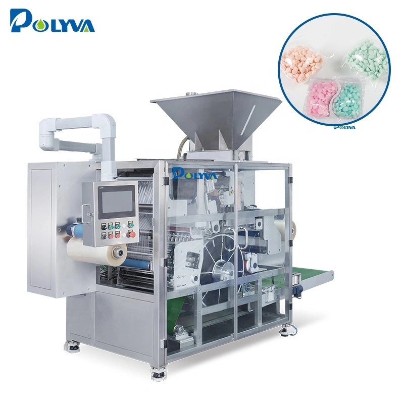 POLYVA manufacturing biodegradable plastic film pods packing machine 10g-25g laundry capsules filling machine 1