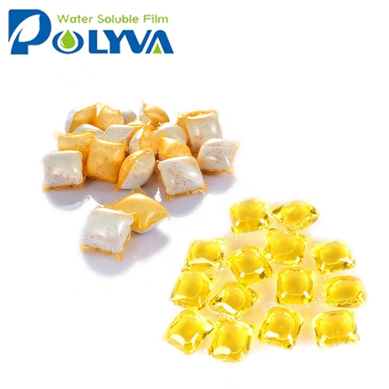 water-soluble film laundry liquid pod 1