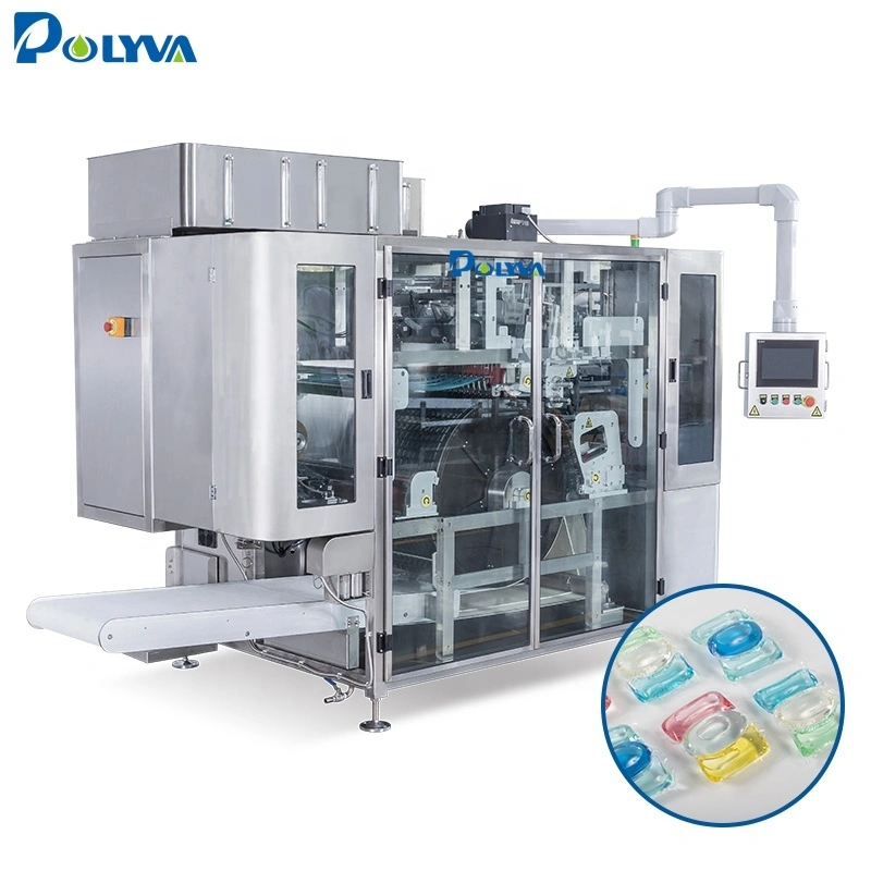 POLYVA automatic liquid pods packaging machine liquid/powder laundry detergent pods filling machine 1