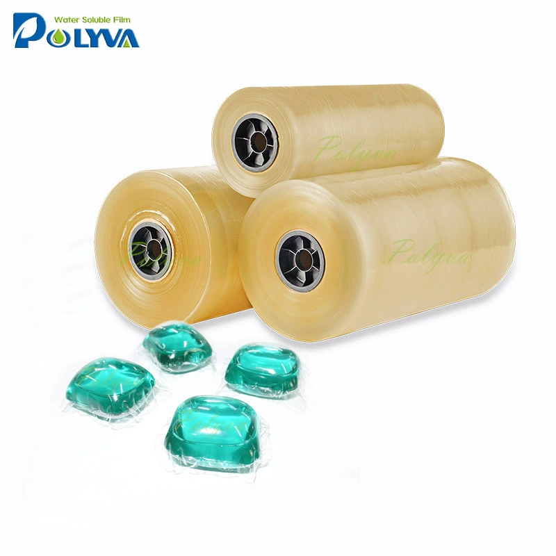 PVA water soluble plastic film for unit dose packaging 1