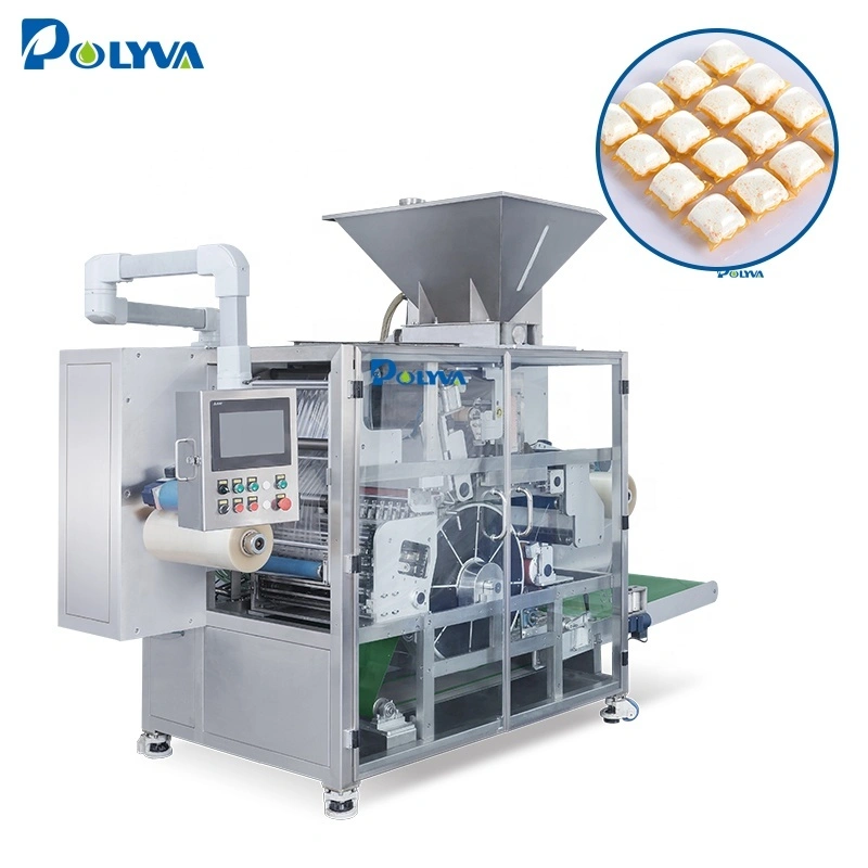 pva water soluble powder capsules/ dishwasher pods packing machine 1