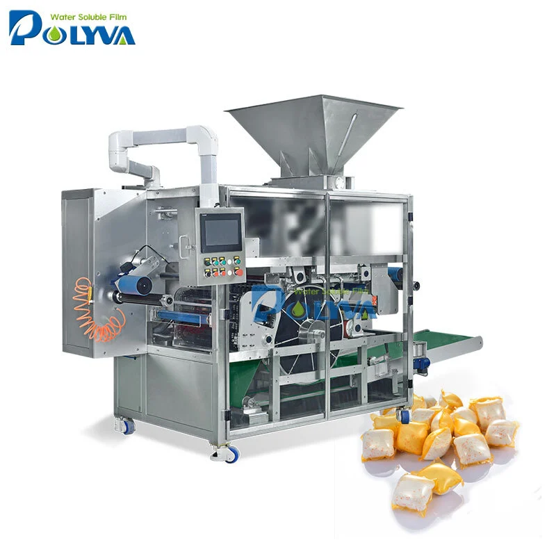 Polyva machine soluble cleaning pods powder detergent auto packing making machine packing machine packaging 1