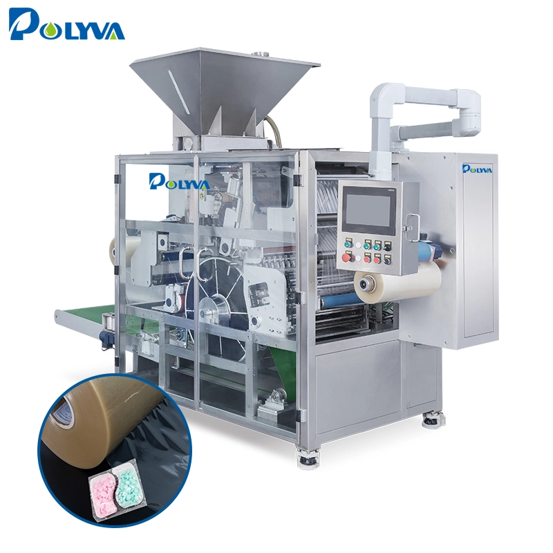 Polyva machine China factory washing powder detergent filler washing pod automatic powder packaging machine 1
