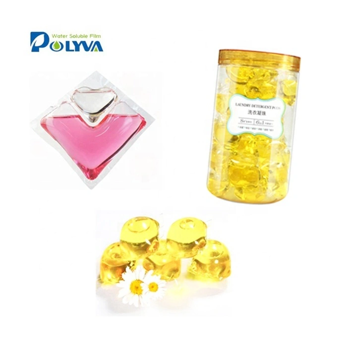 New OEM design dissolvable water soluble capsules scented beads washing water soluble laundry detergent pod 1