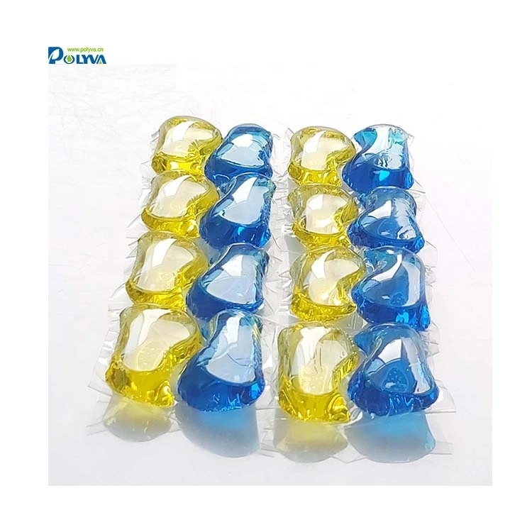 15-25g 2 in 1 yellow and blue water soluble laundry pods 1
