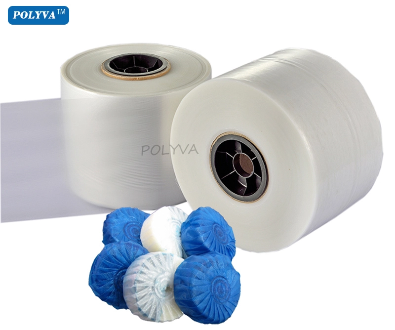 35 micron water soluble film pva film for solid blue bubble toilet cleaner 1