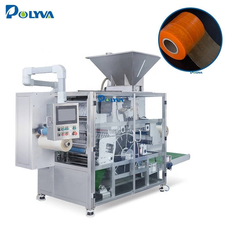 High quality PVA water soluble film laundry liquid pods packing machine 1