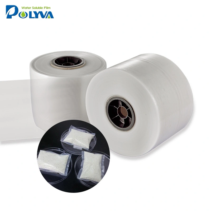 China supplier PVA PVOH water soluble film for agrochemicals powder granule packaging 1