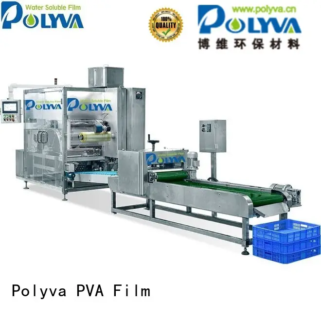 packaging powder pods POLYVA Brand water soluble film packaging 1