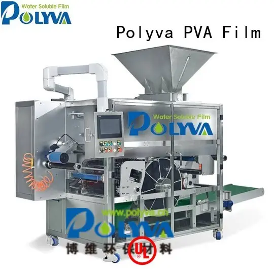 speed water soluble film packaging liquid machine POLYVA company 1