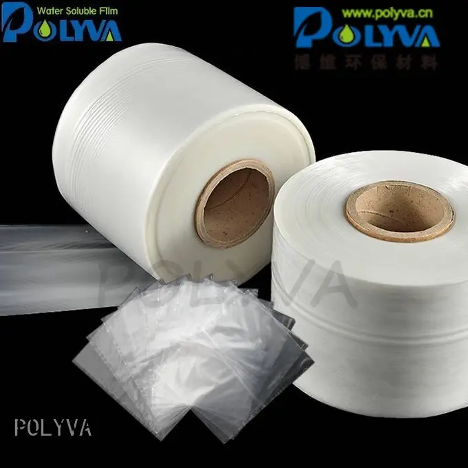 Hot packaging dissolvable plastic film granules POLYVA Brand 1