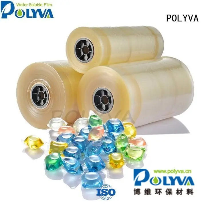 Hot water soluble film suppliers pods POLYVA Brand 1